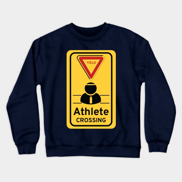 Athlete crossing Crewneck Sweatshirt by Night'sShop